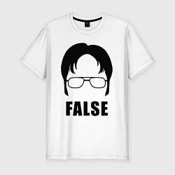 Мужская slim-футболка Дуайт Шрут