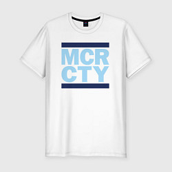 Мужская slim-футболка Run Manchester city