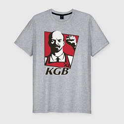 Футболка slim-fit KGB Lenin, цвет: меланж