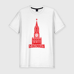 Футболка slim-fit Kremlin Moscow, цвет: белый