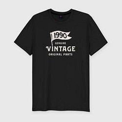 Футболка slim-fit 1990 подлинный винтаж - оригинальные детали, цвет: черный