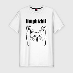 Футболка slim-fit Limp Bizkit - rock cat, цвет: белый