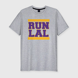 Футболка slim-fit Run Lakers, цвет: меланж