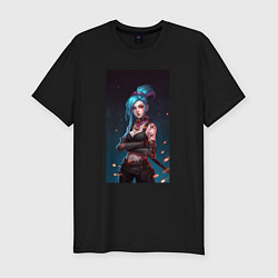 Футболка slim-fit JINX Arcane League Of Legends, цвет: черный