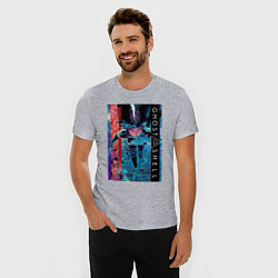 Футболка slim-fit Ghost in the shell - Motoko, цвет: меланж — фото 2