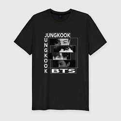 Футболка slim-fit Чонгук BTS JungKook, цвет: черный