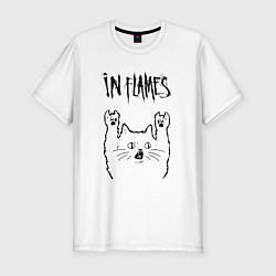 Мужская slim-футболка In Flames - rock cat