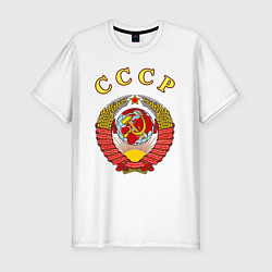 Футболка slim-fit CCCР Пролетарии, цвет: белый