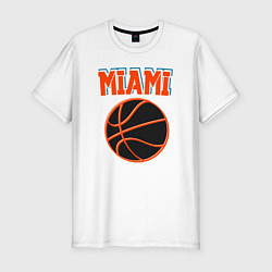 Футболка slim-fit Miami ball, цвет: белый