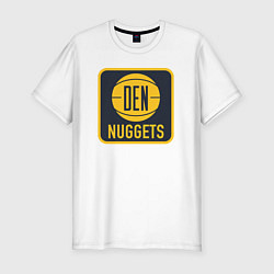 Футболка slim-fit Den Nuggets, цвет: белый