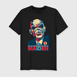 Футболка slim-fit Bald iron maiden, цвет: черный