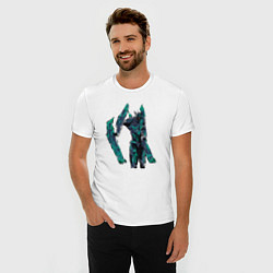 Футболка slim-fit Saundwave, цвет: белый — фото 2