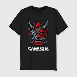 Футболка slim-fit Samurai mask, цвет: черный