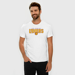 Футболка slim-fit NBA Lakers, цвет: белый — фото 2