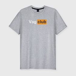 Мужская slim-футболка Vag club