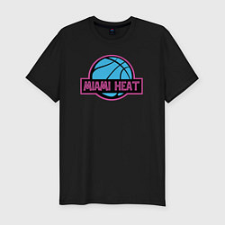 Футболка slim-fit Miami Heat team, цвет: черный