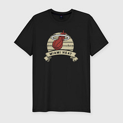 Мужская slim-футболка Heat logo