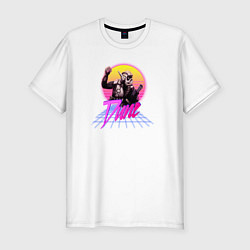 Футболка slim-fit Dune retro game, цвет: белый