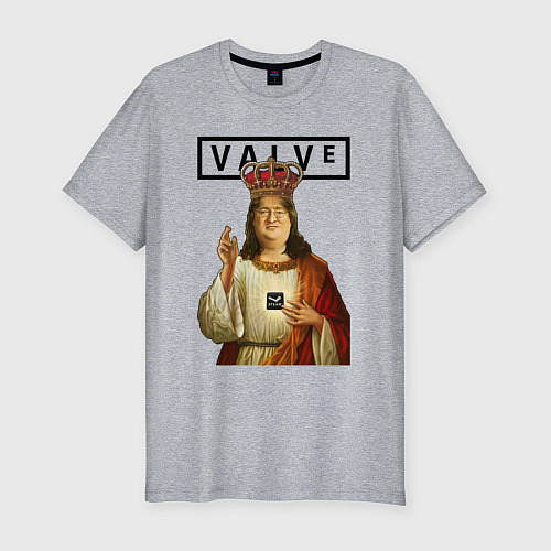 Мужская slim-футболка Holly Gabe / Меланж – фото 1