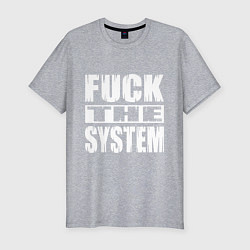 Футболка slim-fit SoD - f**k the system, цвет: меланж