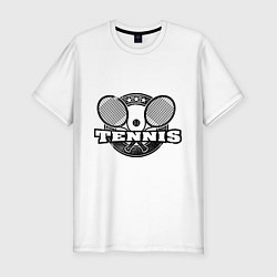 Футболка slim-fit Tennis, цвет: белый