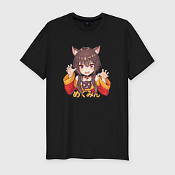 Мужская slim-футболка Megu nyan