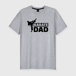 Мужская slim-футболка Karate dad