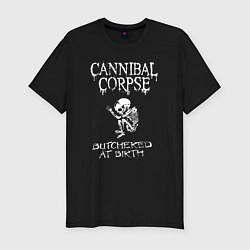 Футболка slim-fit Cannibal Corpse - butchered at birth, цвет: черный