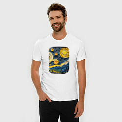 Футболка slim-fit Starry Night Voyage, цвет: белый — фото 2