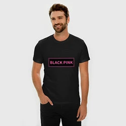 Футболка slim-fit Логотип Блек Пинк, цвет: черный — фото 2