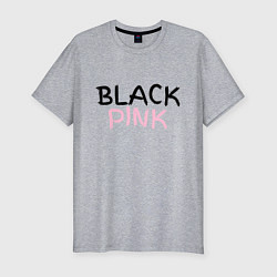 Футболка slim-fit Граффити BlackPink, цвет: меланж