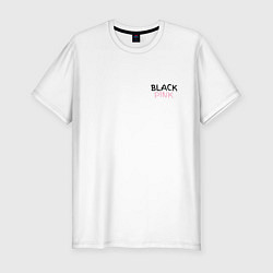Футболка slim-fit Граффити BlackPink - мини, цвет: белый