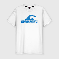 Мужская slim-футболка Swimming sport