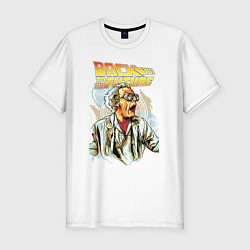 Футболка slim-fit Doc Emmett Brown, цвет: белый