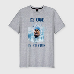 Футболка slim-fit Ice Cube in ice cube, цвет: меланж