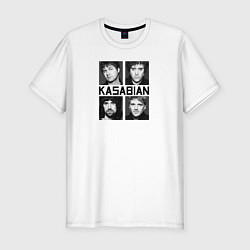 Мужская slim-футболка Kasabian музыканты