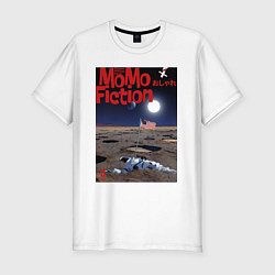 Мужская slim-футболка MoMo - Первые на Луне