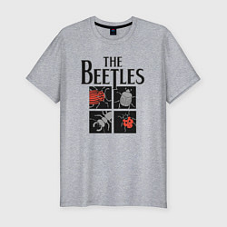 Мужская slim-футболка Beetles
