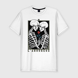 Футболка slim-fit Skeleton - lamoureux, цвет: белый