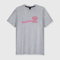 Мужская slim-футболка Barbenheimer