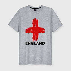 Футболка slim-fit England flag, цвет: меланж