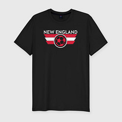 Футболка slim-fit New England, цвет: черный