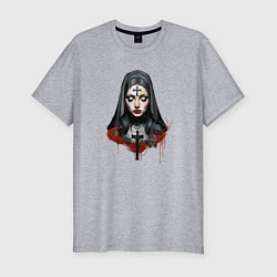 Футболка slim-fit Evil Nun, цвет: меланж