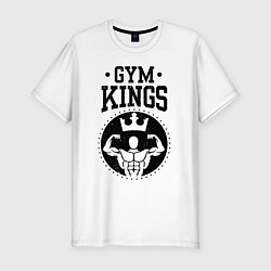 Футболка slim-fit Gym kings, цвет: белый