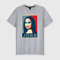 Мужская slim-футболка Joke Джоконда