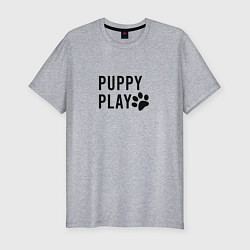 Мужская slim-футболка Puppy Play