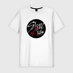 Мужская slim-футболка Stray Kids logo