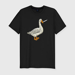 Футболка slim-fit Утка повар, цвет: черный