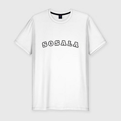 Футболка slim-fit Sosala, цвет: белый