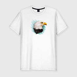 Футболка slim-fit Белоголовый орёл, цвет: белый